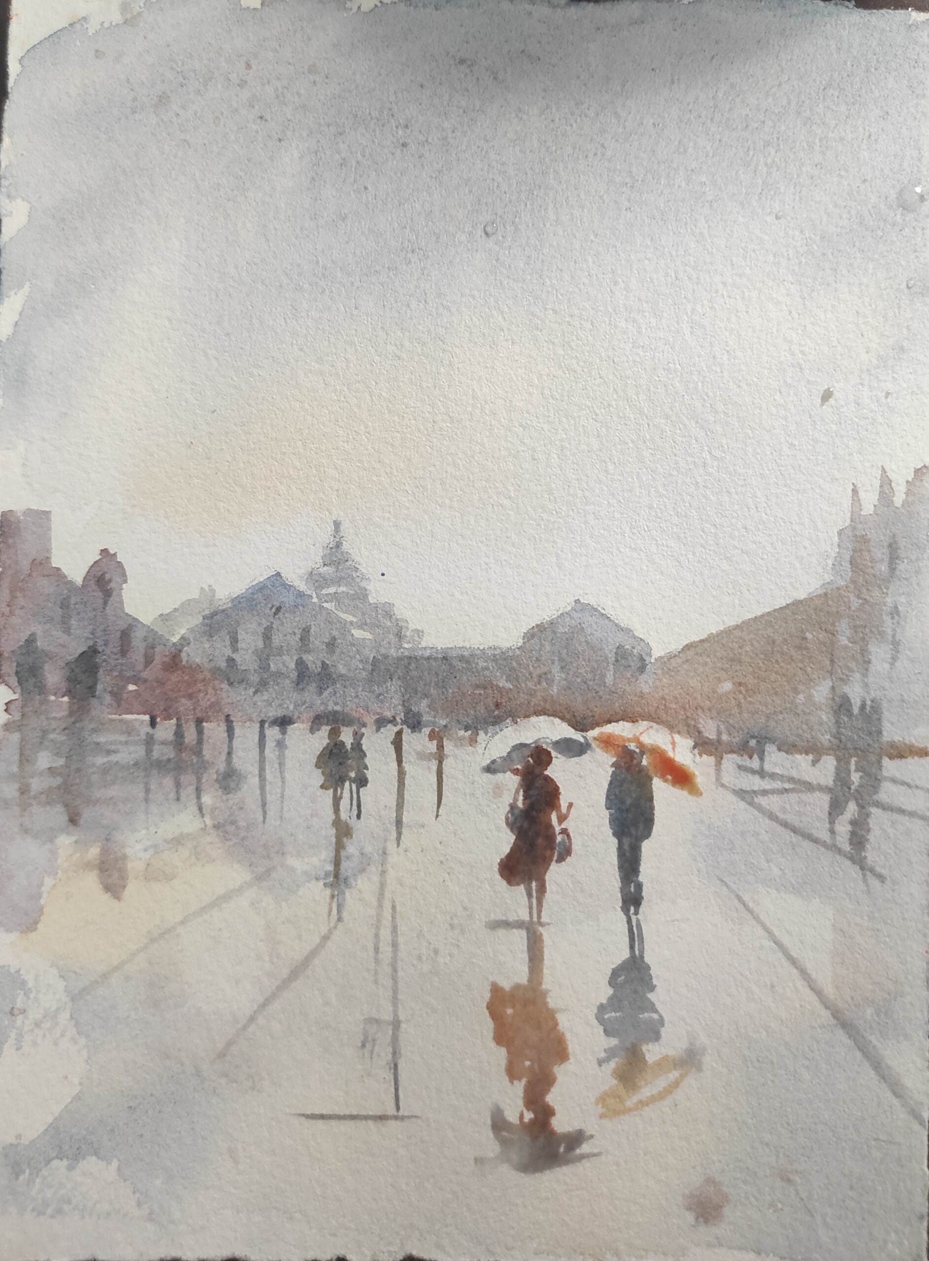 Watercolour painting Retreat Rivoli